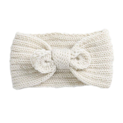 Bandeau cheveux en laine à noeud Erita